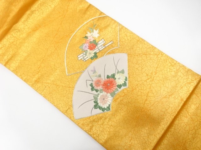 JAPANESE NAGOYA OBI / EMBROIDERY / FLORAL RAFT